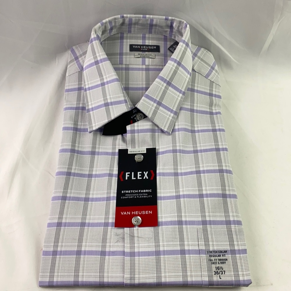 Van Heusen Regular Fit Flex Collar Stretch